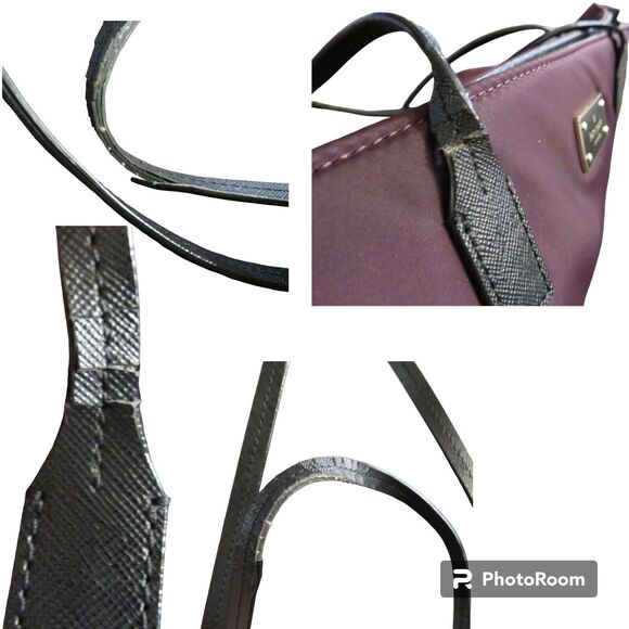 Kate Spade New York Purple Zip Nylon Tote Bag ----AS IS---READ READ READ---- - Picture 7 of 16
